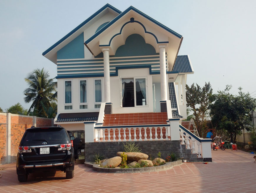 Nhà ở biệt thự tại Tây Ninh đã tiến hành bàn giao cho gia chủ